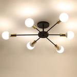 Load image into Gallery viewer, نجفة بسيطة - ٦ اطراف - اسود