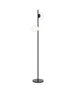 Load image into Gallery viewer, Black Globo di vetro floor lamp - 2 globes