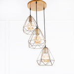 Load image into Gallery viewer, نجفة علي شكل جوهرة- ذهبي