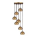 Load image into Gallery viewer, ثريا مولاي ٧ قطع - ذهبي