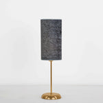 Load image into Gallery viewer, اباجورة تافولو ذهبية مصغرة - رمادي قطيفة