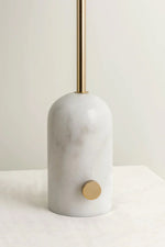 Load image into Gallery viewer, اباجورة بين من الرخام - ابيض