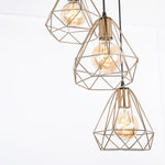 Load image into Gallery viewer, نجفة علي شكل جوهرة- ذهبي