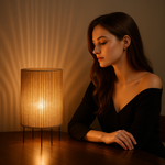 Load image into Gallery viewer, اباجورة روا - لون بني فاتح