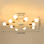 Load image into Gallery viewer, نجفة بسيطة -١٠ اطراف - ابيض