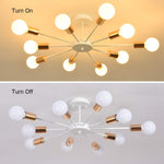 Load image into Gallery viewer, نجفة بسيطة -١٠ اطراف - ابيض