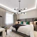 Load image into Gallery viewer, نجفة عنكبوتية - ٨ اطراف - اسود