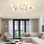 Load image into Gallery viewer, نجفة بسيطة -١٠ اطراف - ابيض