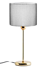 Load image into Gallery viewer, Tavolo gold table lamp - Grey (Velvet)