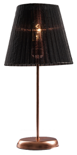 Load image into Gallery viewer, اباجورة تافولا روز جولد - شابوة اسود