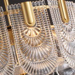 Load image into Gallery viewer, Aurora round Cascade Chandelier -Gold (single level)