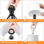 Load image into Gallery viewer, اباجورة علي شكل ماسة-اسود