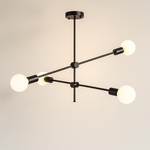 Load image into Gallery viewer, ثريا سبوتنك - ٤ لمبة - لون اسود