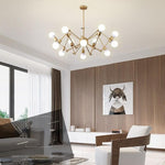 Load image into Gallery viewer, نجفة عنكبوتية متحركة - ١٢ اطراف - ذهبي