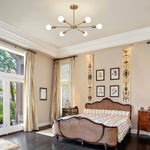 Load image into Gallery viewer, نجفة بسيطة - ٦ اطراف - ذهبي