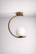 Load image into Gallery viewer, Gold Globo di vetro Pendant light