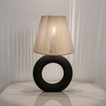 Load image into Gallery viewer, Ciambella Black Table Lamp - White