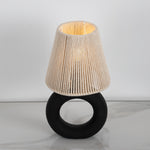 Load image into Gallery viewer, Ciambella Black Table Lamp - White