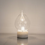 Load image into Gallery viewer, اباجورة بليمب من الرخام - ابيض