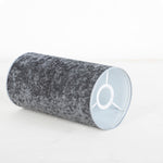 Load image into Gallery viewer, اباجورة تافولو ذهبية مصغرة - رمادي قطيفة