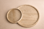 Load image into Gallery viewer, Travertine marble tray set (30 cm & 20 cm)