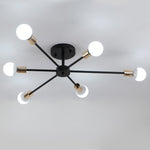 Load image into Gallery viewer, نجفة بسيطة - ٦ اطراف - اسود