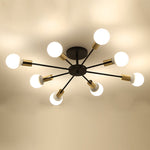 Load image into Gallery viewer, نجفة بسيطة -٨ اطراف - اسود