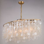 Load image into Gallery viewer, Cascata Perla oval Chandelier - Gold