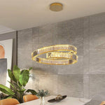 Load image into Gallery viewer, Sparkle rondo Gold LED Pendant chandelier