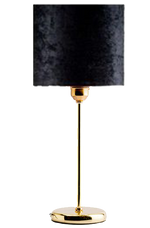 Load image into Gallery viewer, اباجورة تافولو ذهبية - اسود قطيفة