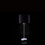 Load image into Gallery viewer, اباجورة تافولو ابيض - شابوة اسود