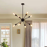 Load image into Gallery viewer, نجفة عنكبوتية - ٨ اطراف - اسود