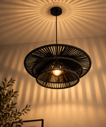 Load image into Gallery viewer, Folk Pendant light - Black