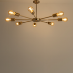 Load image into Gallery viewer, نجفة بسيطة -٨ اطراف - ذهبي