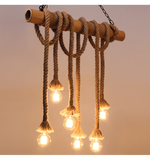 Load image into Gallery viewer, Bamboo Anchor Rope Vinatge Pendant Light