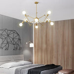 Load image into Gallery viewer, نجفة عنكبوتية متحركة - ٨ اطراف - ذهبي