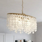 Load image into Gallery viewer, Cascata Perla oval Chandelier - Gold