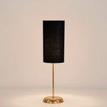 Load image into Gallery viewer, اباجورة تافولو ذهبية مصغرة - اسود قطيفة