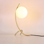 Load image into Gallery viewer, Gold turn Globo di vetro table lamp