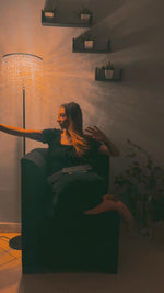 Load and play video in Gallery viewer, classico crystal floor lamp - black