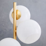 Load image into Gallery viewer, Gold Globo di vetro floor lamp - 5 globes