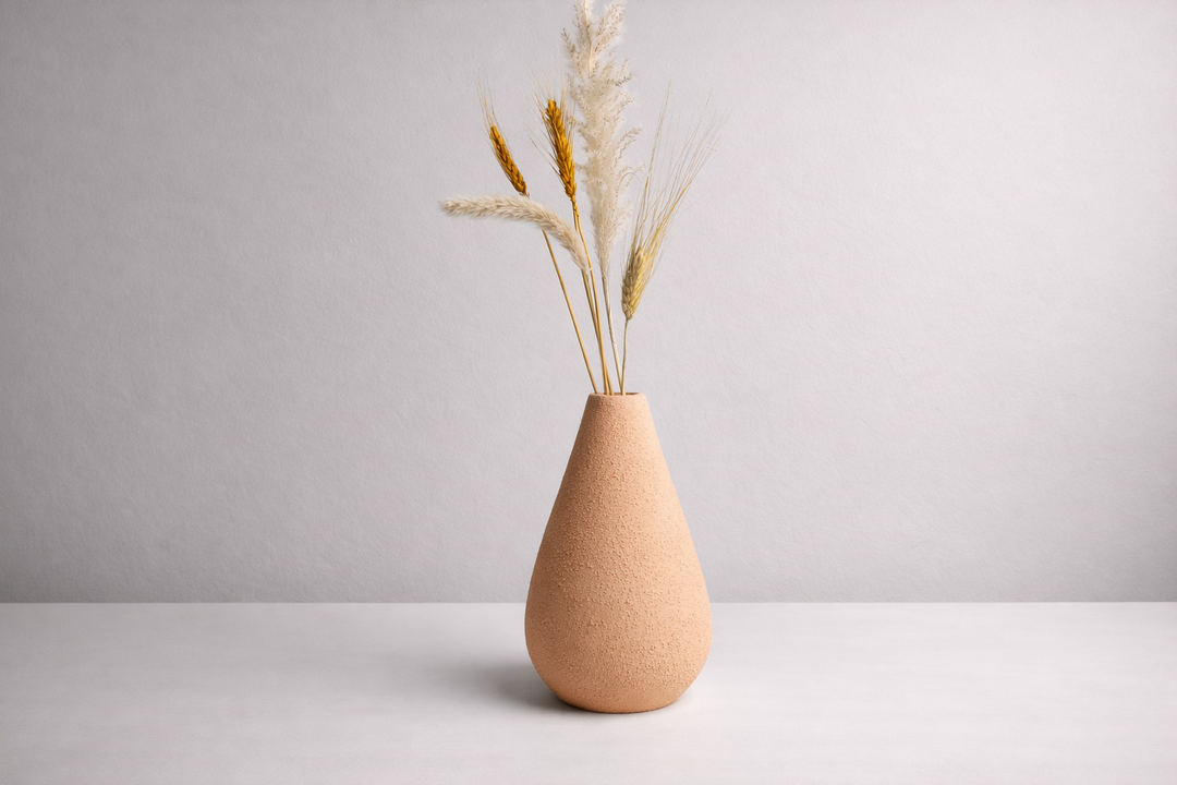 Helio pink Vase ( includes dried stems)