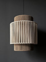 Load image into Gallery viewer, Dune Duo two-tone rope pendant light