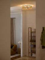 Load image into Gallery viewer, Solara Natural Rope Flush Mount Ceiling Light