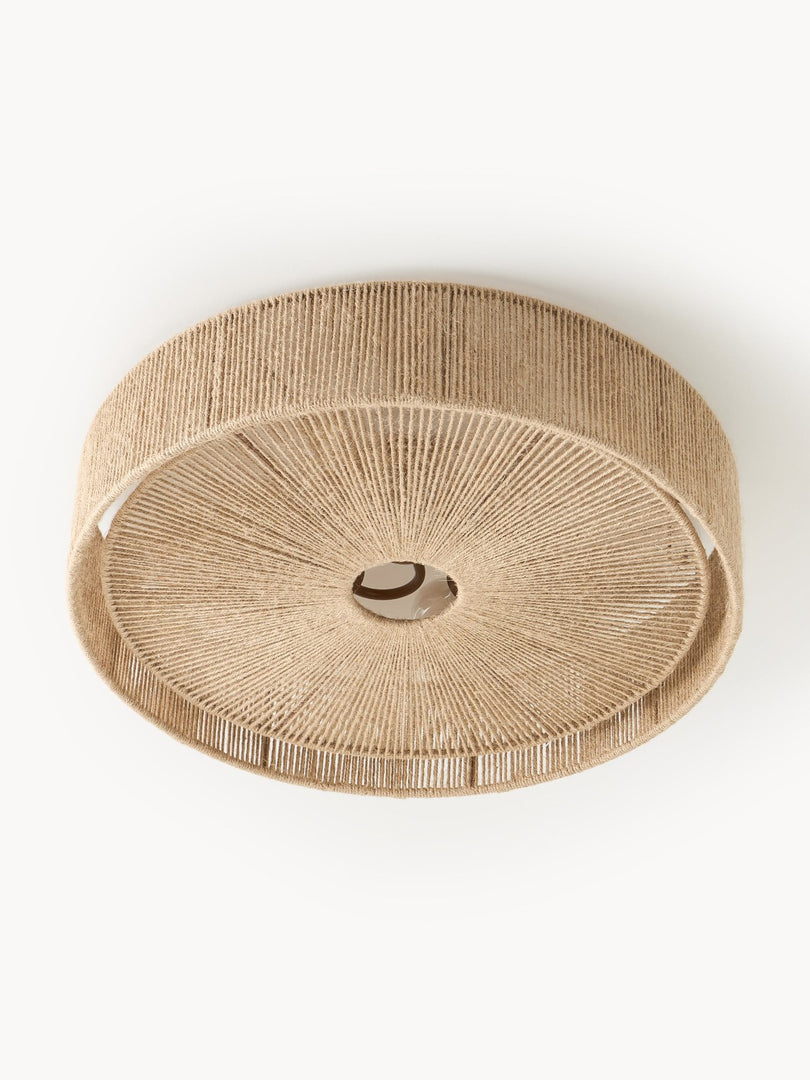 Solara Natural Rope Flush Mount Ceiling Light