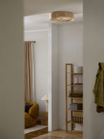Load image into Gallery viewer, Solara Natural Rope Flush Mount Ceiling Light