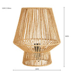 Load image into Gallery viewer, Sahara rope table lamp dimensions