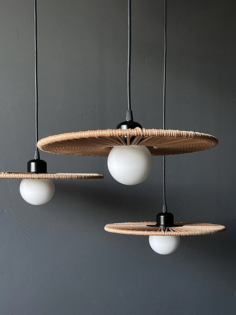 Disc Pendant light - Beige