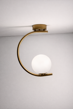 Load image into Gallery viewer, Gold Globo di vetro Pendant light