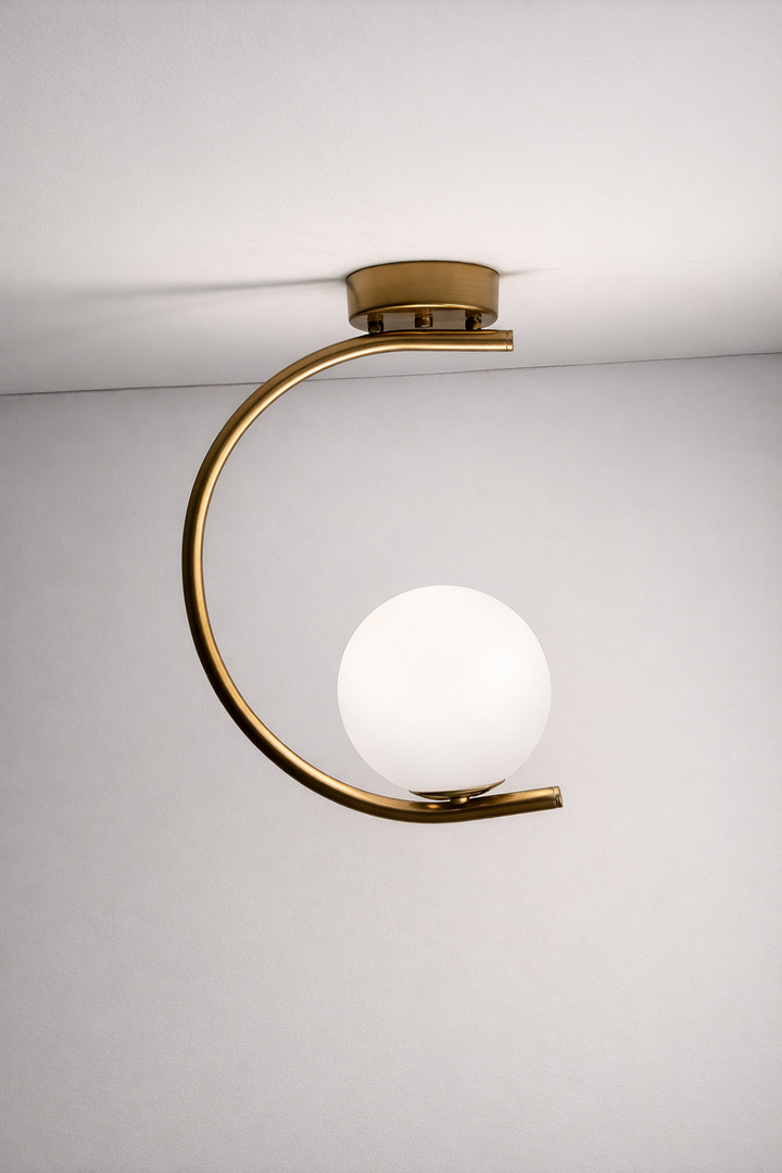 Gold Globo di vetro Pendant light